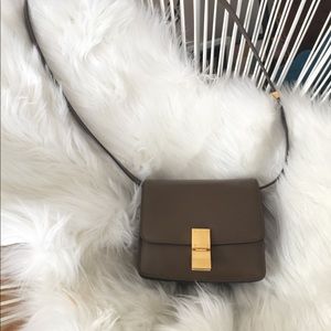 Celine Classic Box mini in Camel